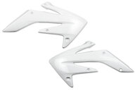 Polisport White Radiator Shroud Set for Honda: CRF250R (2004-2009), CRF250X (2004-2017)