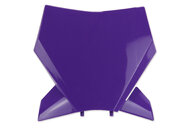 UFO Purple Front Number Plate for KTM: SMR450 (2023-2025), SX125 (2023-2027), SX150 (2025-2027), SX250 (2023-2027), SX300 (2023-2027), SXF250 (2023-2027), SXF250FE (2022-2026), SXF350 (2023-2027), SXF450 (2023-2027), SXF450FE (2022-2026), XC125 (2023-2025, 2027), XC250 (20...and more