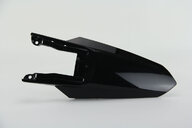 UFO Black Rear Fender replacement plastics for 22-26 KTM SMR, SX, SXF, XC, XCF dirt bikes 360 view