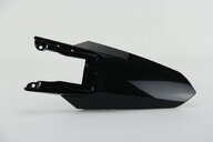 UFO Black Rear Fender replacement plastics for 22-27 KTM SMR, SX, SXF, XC, XCF dirt bikes 360 view