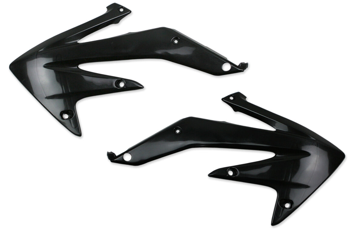 UFO Black Radiator Shroud Set for Honda: CRF450R (2005-2008)