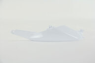 Left Side UFO Ceramic White Side Number Plates with Airbox Cover replacement plastics for 22-27 KTM EXCF, SMR, SX, SXF, XC, XCF, XCW, XW dirt bikes.