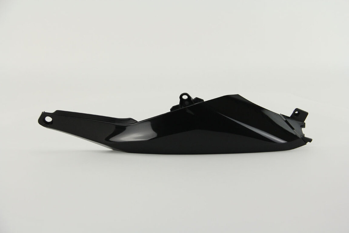 Left Side UFO Black Side Number Plates with Airbox Cover replacement plastics for 22-27 KTM EXCF, SMR, SX, SXF, XC, XCF, XCW, XW dirt bikes.