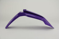 UFO Purple Front Fender replacement plastics for 22-26 KTM EXCF, SX, SXF, XC, XCF, XCW, XW dirt bikes 360 view