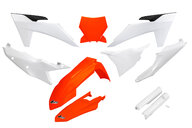 UFO OEM 23 Color w/Forks Plastic Kit for KTM: SX125 (2023-2024), SX250 (2023-2024), SX300 (2023-2024), SXF250 (2023-2024), SXF250FE (2022-2023), SXF350 (2023-2024), SXF450 (2023-2024), SXF450FE (2022-2023), XC125 (2023-2024), XC250 (2023-2024), XC300 (2023-2024), XCF250 (2023-202...and more