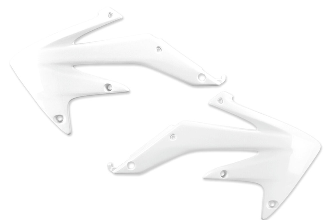 UFO White Radiator Shroud Set for Honda: CRF450X (2005-2007)