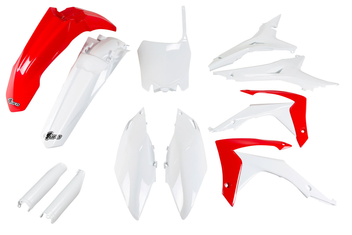 UFO OEM Color with Forks Plastic Kit for Honda: CRF250R (2014-2017), CRF450R (2013-2016)