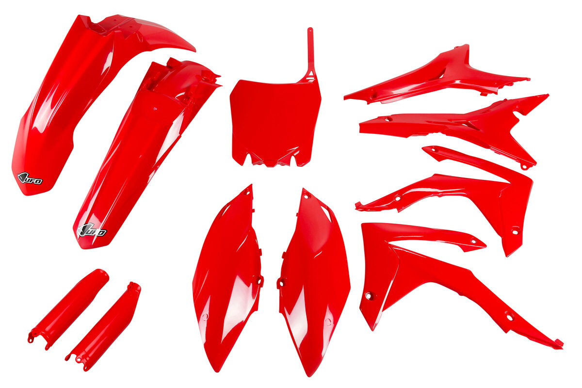 @*4様 新品未開封 ホンダ '07-'24 CRF150R UFO製外装セット ufo-red-side-number-plates-for