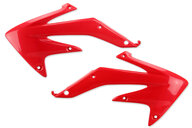 UFO Red Radiator Shroud Set for Honda: CRF450X (2005-2007)