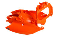 UFO Orange Airbox Side Panel Assembly for KTM: EXC125 (2012-2013), EXC200 (2012-2013), EXC250 (2012-2013), EXC250F (2012-2015), EXC300 (2012-2014), EXC350F (2012-2015), SX125 (2011-2015), SX150 (2011-2015), SX250 (2011-2016), SXF250 (2011-2015), SXF350 (2011-2015), SXF450 (2011-20...and more