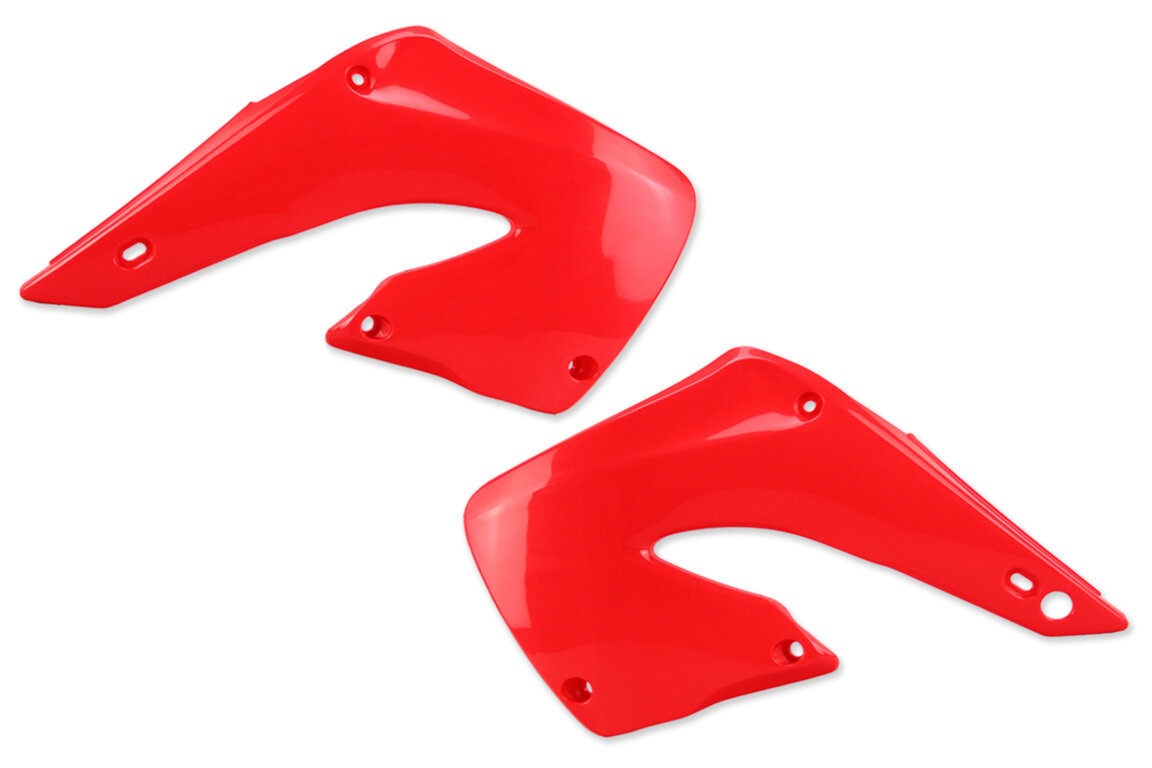 Polisport Red Radiator Shroud Set for Honda: CR125R (2000-2001), CR250R (2000-2001)