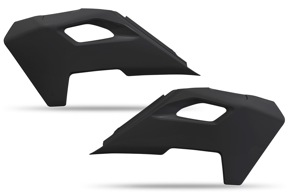 Polisport Black Radiator Shroud Set 22-25 FC, FE, FS, FX, TC, TE, TX