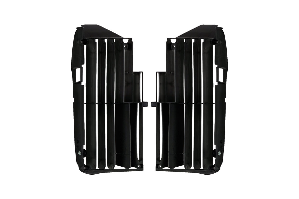Polisport Black Radiator Louvers for Yamaha: YZ250 (2024), YZ250F (2025-2026), YZ250FX (2025-2026), YZ450F (2023-2026), YZ450FX (2025-2026)
