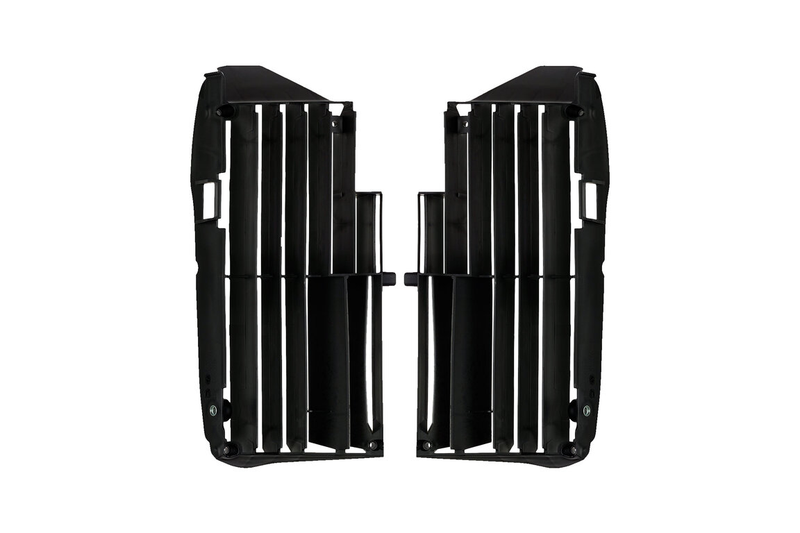 Polisport Black Radiator Louvers for Yamaha: YZ250 (2024), YZ250F (2025-2027), YZ250FX (2025-2027), YZ450F (2023-2027), YZ450FX (2025-2027)
