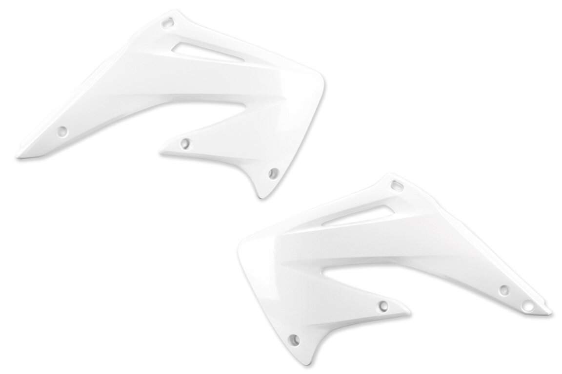 UFO White Radiator Shroud Set for Honda: CRF450R (2002-2004)