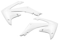 Polisport White Radiator Shroud Set for Honda: CRF250R (2010-2013), CRF450R (2009-2012)