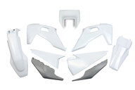 UFO OEM 20-21 Color Plastic Kit for Husqvarna: FE250 (2022-2023), FE350 (2020-2023), FE350s (2020, 2022-2023), FE450 (2020-2023), FE501 (2020-2023), FE501s (2020-2023), TE150 (2023), TE150i (2020-2022), TE250 (2023), TE250i (2020-2022), TE300 (2023), TE300i (2020-2022), TE30...and more