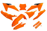 UFO Orange w/Forks Plastic Kit for KTM: SX125 (2023-2024), SX250 (2023-2024), SX300 (2023-2024), SXF250 (2023-2024), SXF250FE (2022-2023), SXF350 (2023-2024), SXF450 (2023-2024), SXF450FE (2022-2023), XC125 (2023-2024), XC250 (2023-2024), XC300 (2023-2024), XCF250 (2023-202...and more