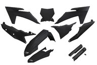 UFO Black w/Forks Plastic Kit for KTM: SX125 (2023-2024), SX250 (2023-2024), SX300 (2023-2024), SXF250 (2023-2024), SXF250FE (2022-2023), SXF350 (2023-2024), SXF450 (2023-2024), SXF450FE (2022-2023), XC125 (2023-2024), XC250 (2023-2024), XC300 (2023-2024), XCF250 (2023-202...and more