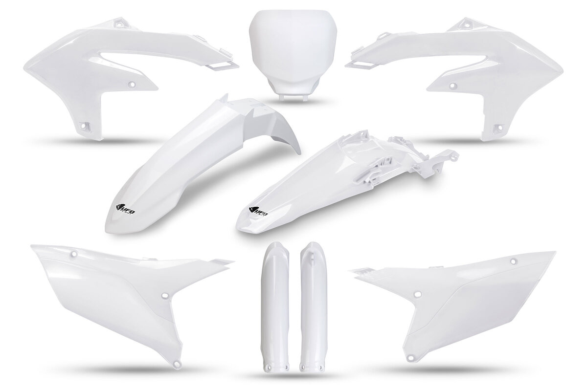 UFO White with Forks Plastic Kit fits Yamaha: YZ250F (2024-2026