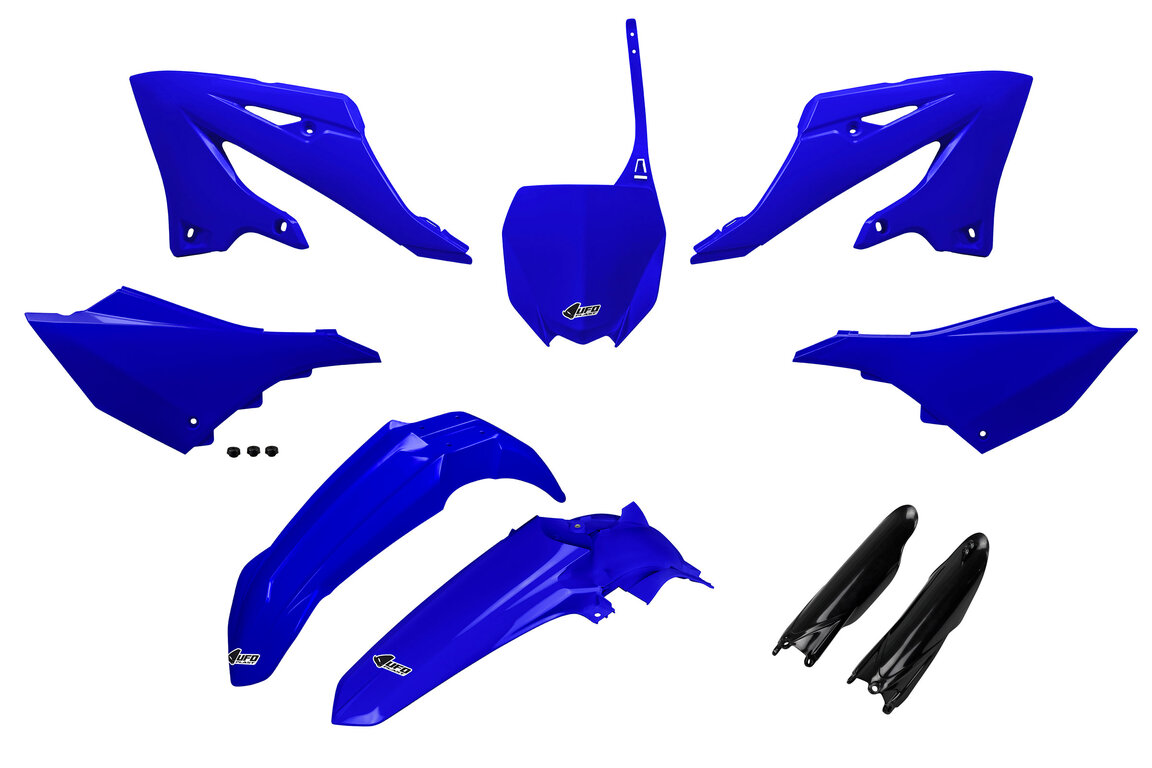 UFO Blue with Forks Plastic Kit for Yamaha: YZ125 (2022-2027), YZ125X (2023-2027), YZ250 (2022-2027), YZ250X (2023-2027)