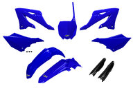 UFO Blue with Forks Plastic Kit for Yamaha: YZ125 (2022-2027), YZ125X (2023-2027), YZ250 (2022-2027), YZ250X (2023-2027)