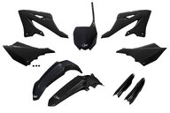 UFO Black with Forks Plastic Kit for Yamaha: YZ125 (2022-2027), YZ125X (2023-2027), YZ250 (2022-2027), YZ250X (2023-2027)