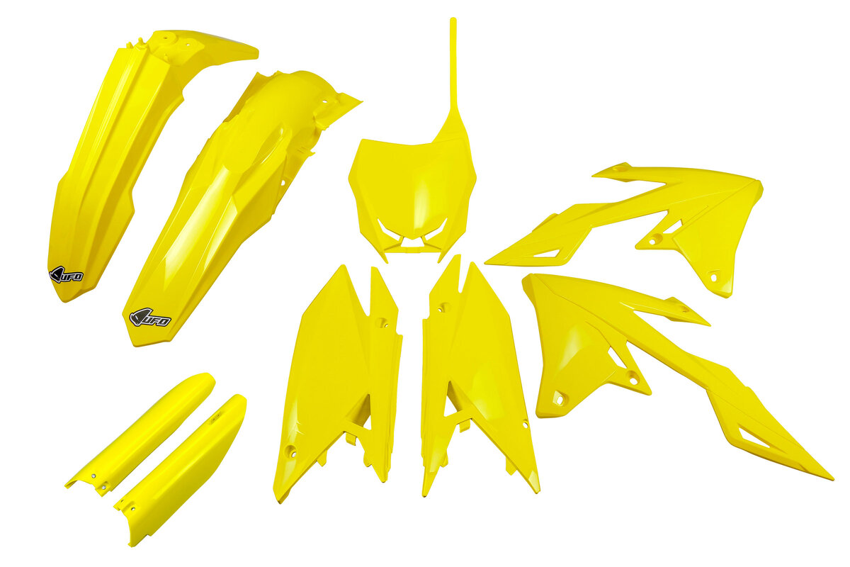 UFO OEM Color w/ Forks Plastic Kit fits 18-26 RMZ250, RMZ450