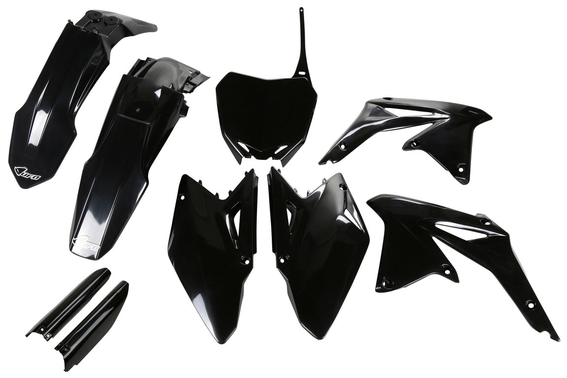 UFO Black w/ Forks Plastic Kit for Suzuki: RMZ450 (2008-2017)