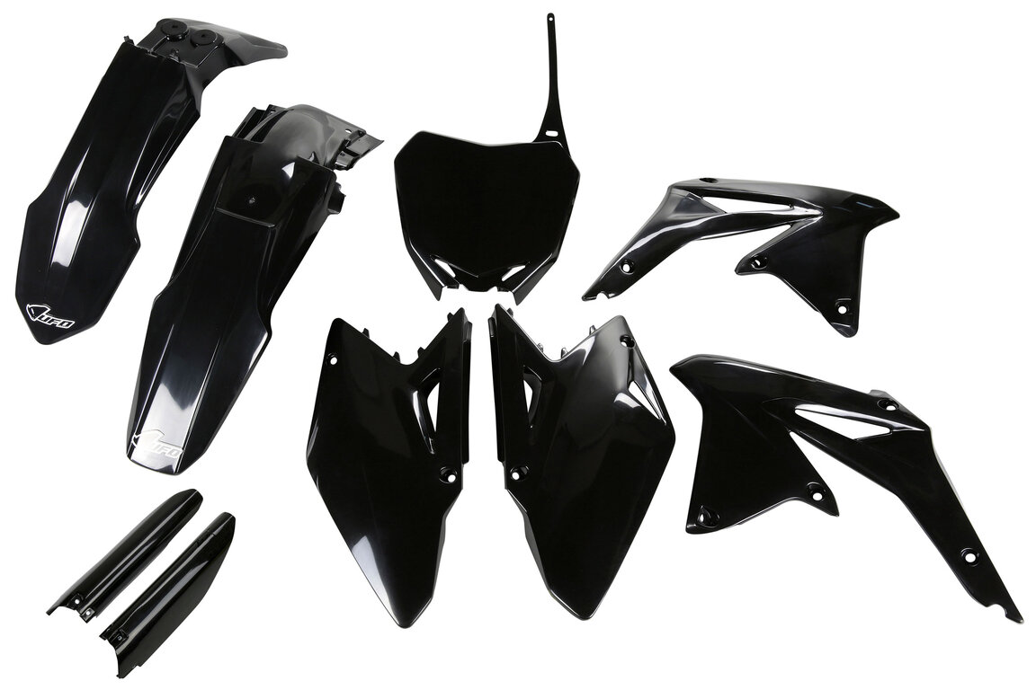 UFO Black with Forks Plastic Kit for Suzuki: RMZ450 (2008-2017)