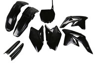 UFO Black with Forks Plastic Kit for Suzuki: RMZ250 (2007-2009)