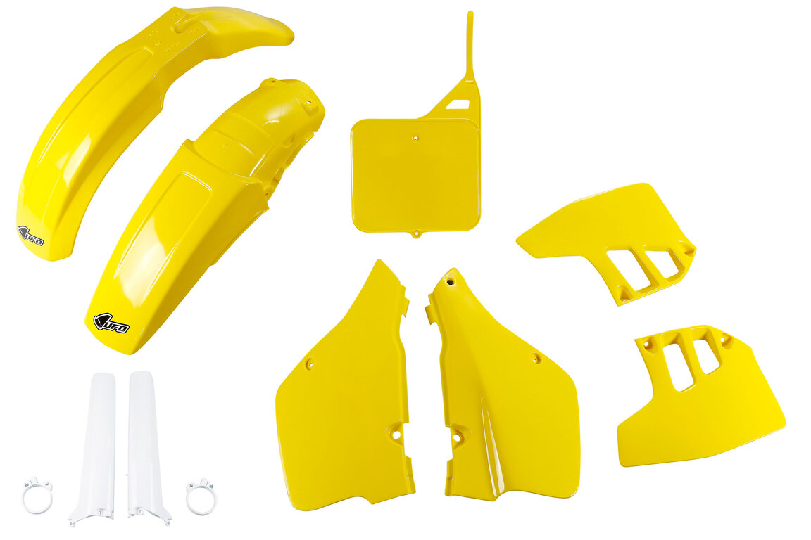 UFO Yellow w/ Forks Plastic Kit for Suzuki: RM250 (1992)