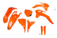 UFO Orange w/ Forks Plastic Kit for KTM: SX125 (2015), SX150 (2015), SX250 (2015-2016), SXF250 (2015), SXF350 (2015), SXF450 (2015), XC150 (2015), XC250 (2015-2016), XCF250 (2015), XCF350 (2015), XCF450 (2015)