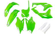 UFO Green w/ Forks Plastic Kit for Kawasaki: KX250F (2017-2020)