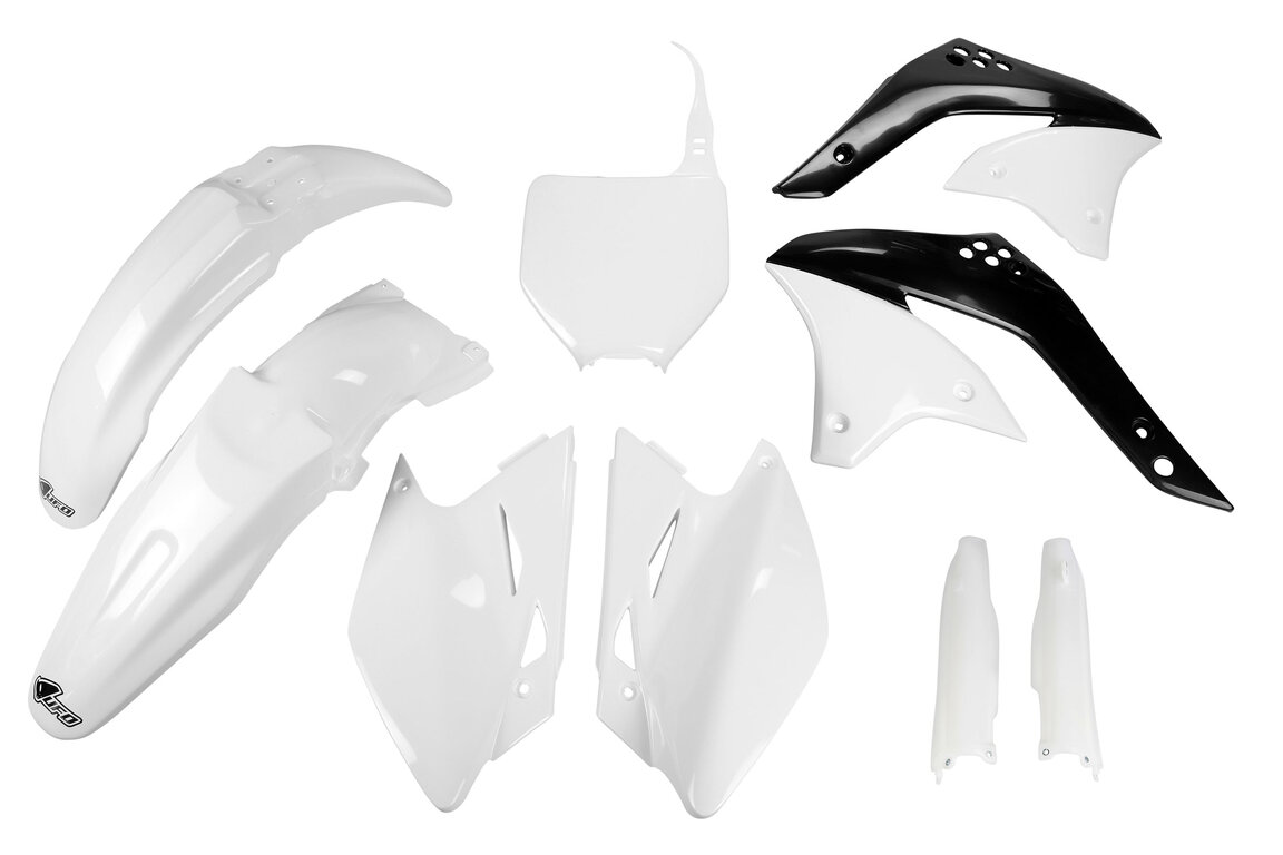 UFO White with Forks Plastic Kit for Kawasaki: KX450F (2006-2008)