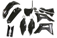 UFO Black w/ Forks Plastic Kit for Honda: CRF250R (2018-2021), CRF450R (2017-2020)
