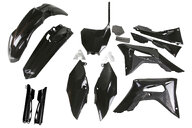 UFO Black with Forks Plastic Kit for Honda: CRF250R (2018-2021), CRF450R (2017-2020)