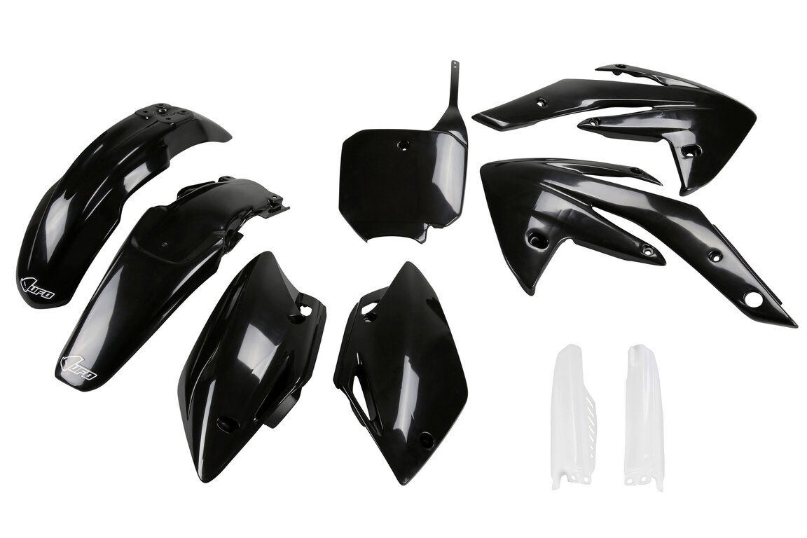 UFO Black w/ Forks Plastic Kit for Honda: CRF150R (2007-2026), CRF150R Expert (2007-2026)