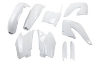 UFO White with Forks Plastic Kit for Honda: CR125R (2000-2001), CR250R (2000-2001)