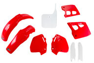 UFO OEM 92 Color / Flo Tint w/ Forks Plastic Kit for Honda: CR125R (1991-1992), CR250R (1990-1991)