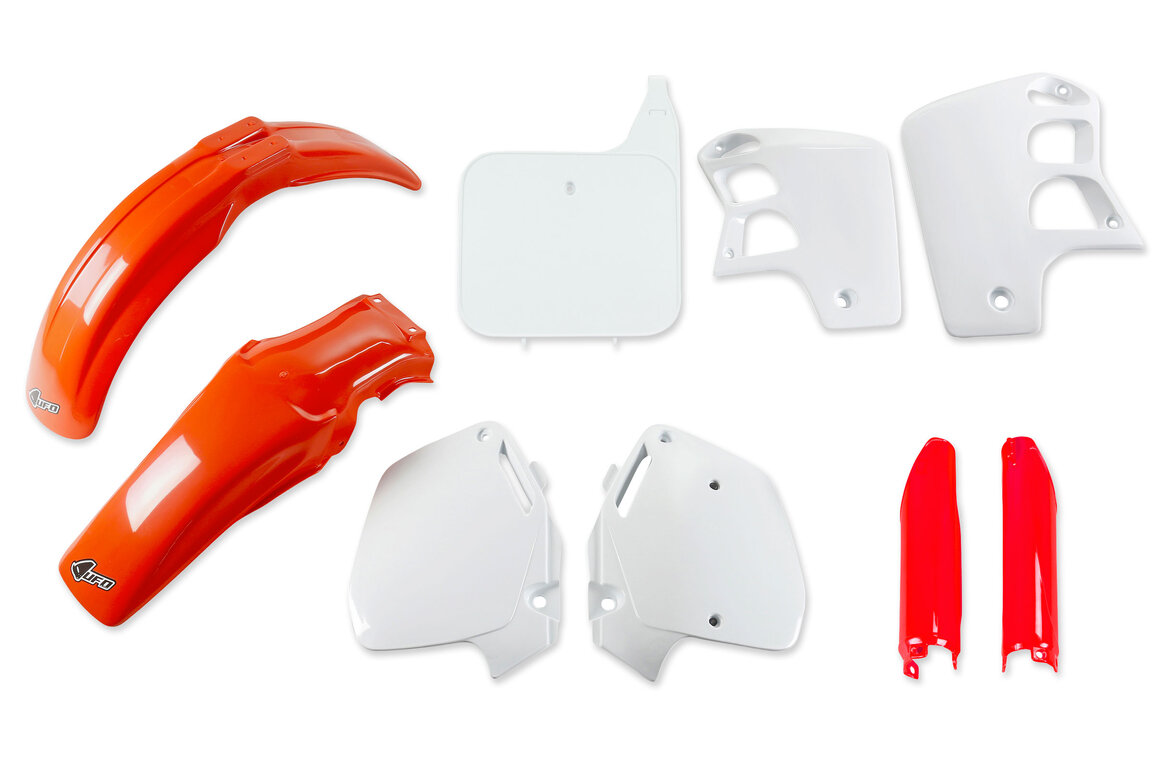 UFO OEM 91 Color / Red-Orange 121 with Forks Plastic Kit for Honda: CR500R (1991-1994)