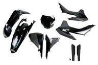 UFO Black with Forks Plastic Kit for KTM: SX125 (2015), SX150 (2015), SX250 (2015-2016), SXF250 (2015), SXF350 (2015), SXF450 (2015), XC150 (2015), XC250 (2015-2016), XCF250 (2015), XCF350 (2015), XCF450 (2015)