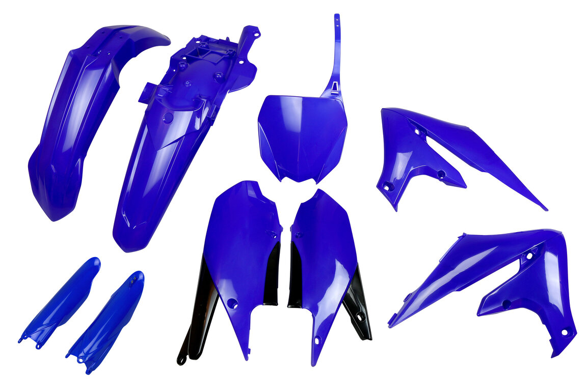 UFO Blue w/ Forks Plastic Kit for Yamaha: YZ250F (2019-2023), YZ450F (2018-2022)