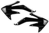 UFO Black Radiator Shroud Set for Honda: CRF450X (2008-2017)