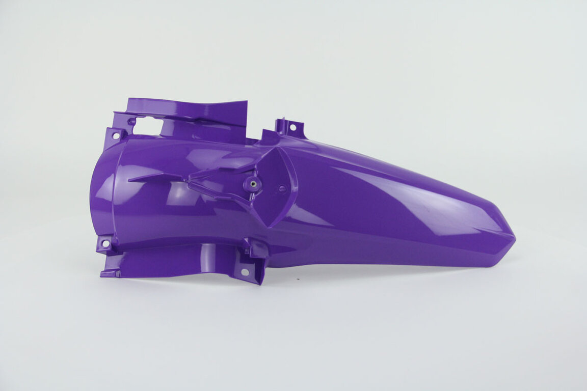 UFO Purple Rear Fender replacement plastics for 02-27 Yamaha YZ125, YZ250 dirt bikes.