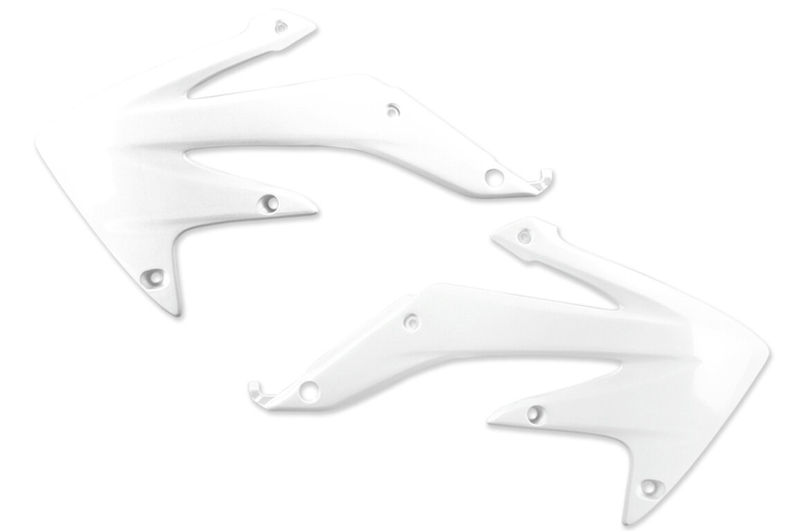UFO White Radiator Shroud Set for Honda: CRF450X (2008-2017)