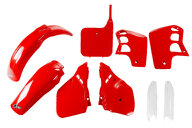 UFO Dark Red 061 with Forks Plastic Kit for Honda: CR500R (1989-1990)