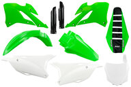 Mix & Match Plastic Kit With Lower Forks & Seat Cover for 22-26 Kawasaki KX112, KX85