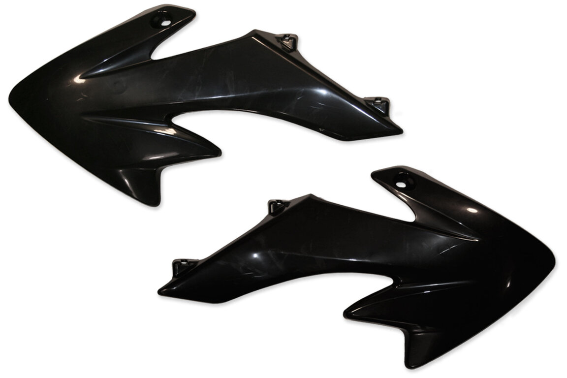 UFO Black Radiator Shroud Set for Honda: CRF50F (2004-2026)
