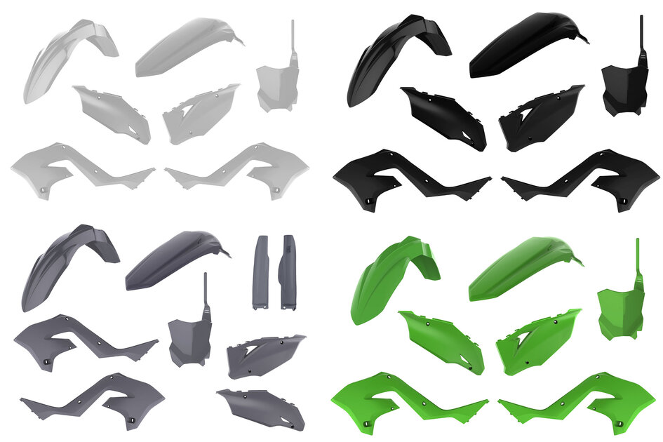 DeCal Works Restyled Plastic Kit fits 03-07 KX